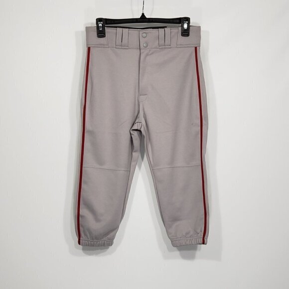 NWT Easton  Rival Piped Knicker Grey Baseball Pants with red stripe  Men's Small - Picture 3 of 3
